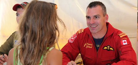 autograph booth at abbotsford international airshow